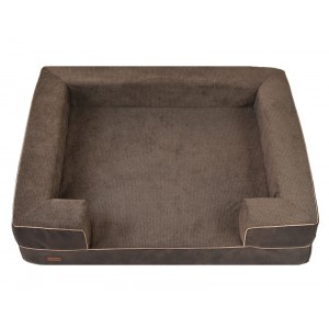 REX Orthopedic Dog Bed in Brown | PETZWELCOME