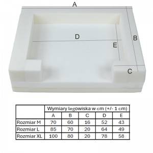 Legowisko ortopedyczne REX piaskowe | PETZWELCOME