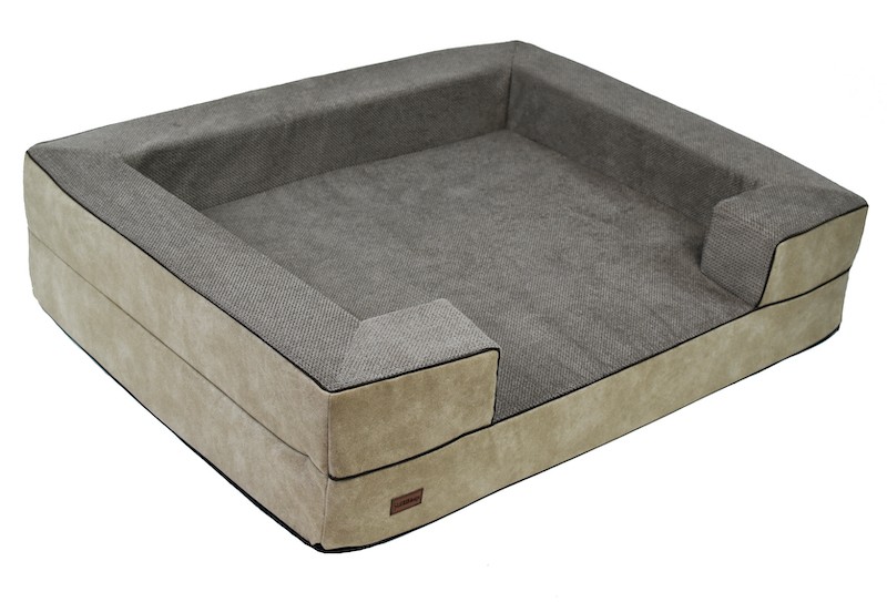 REX Orthopedic Dog Bed in Sand | PETZWELCOME