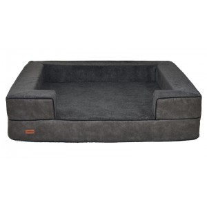 REX Orthopedic Dog Bed in Graphite | PETZWELCOME