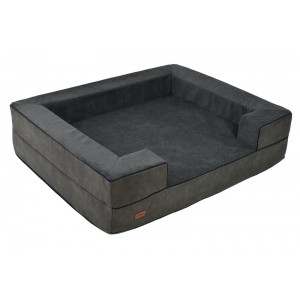 REX Orthopedic Dog Bed in Graphite | PETZWELCOME