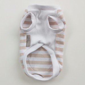 Teddy Pink Striped Dog Shirt with Bear Patch | Chloe's Home |PETZWELCOME