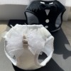 Luxury Wedding Dog Harness ROME (Off-White)| PETZWELCOME