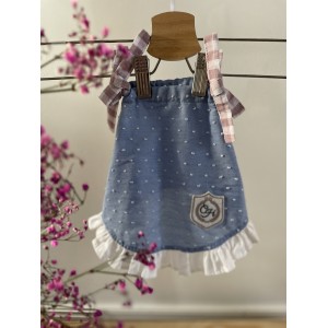 BLOOM Blue Pet Dress for Dogs or Cats | PETZWELCOME