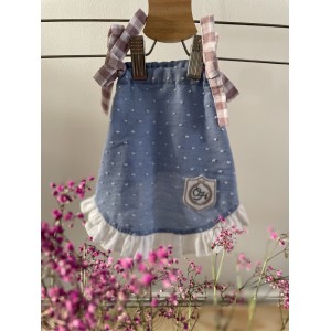 BLOOM Blue Pet Dress for Dogs or Cats | PETZWELCOME