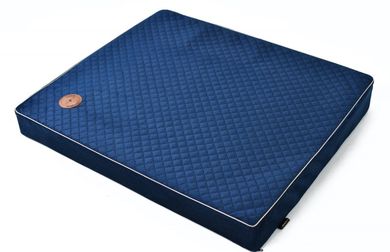 Materac ortopedyczny dla psa Hector granatowy | PETZWELCOME