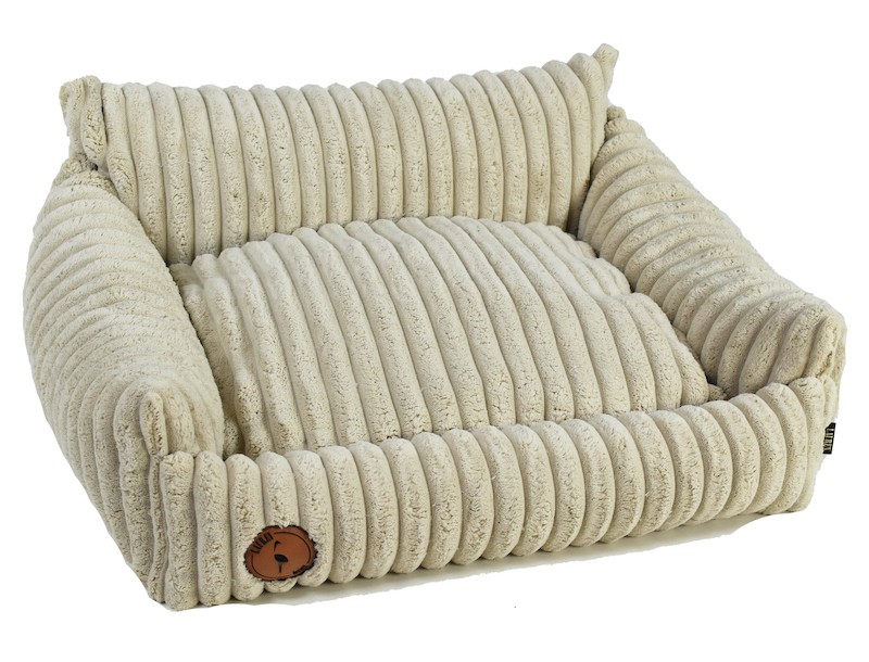 Legowisko Fluffy Lauren Design beżowy prążek | Lauren Design | PETZWELCOME