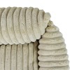 Fluffy Lauren Design pet bed beige ribbed | PETZWELCOME