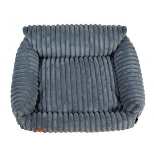 Fluffy Lauren Design pet bed graphite ribbed | PETZWELCOME