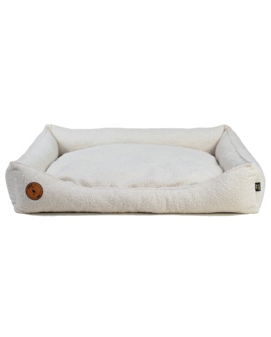 Cezar Sofa Bed for Dogs and Cats Cream Bouclé | PETZWELCOME