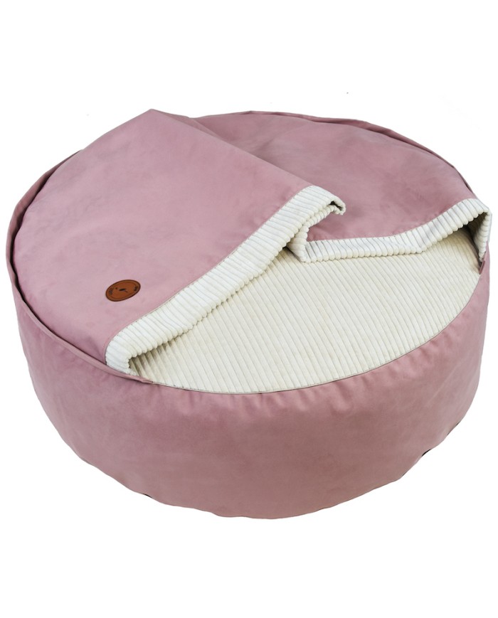 BONA Pink Round Cave Dog Bed | PETZWELCOME