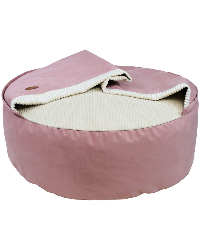 BONA Pink Round Cave Dog Bed | PETZWELCOME