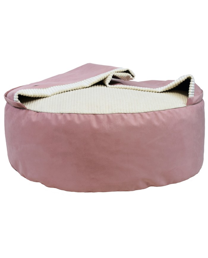 BONA Pink Round Cave Dog Bed | PETZWELCOME