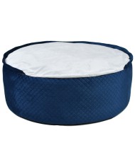 BONA Navy Blue Round Cave Dog Bed | PETZWELCOME