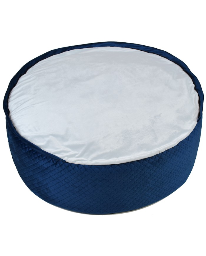 BONA Navy Blue Round Cave Dog Bed | PETZWELCOME