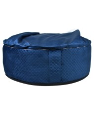 BONA Navy Blue Round Cave Dog Bed | PETZWELCOME