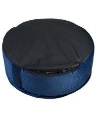 BONA Navy Blue Round Cave Dog Bed | PETZWELCOME