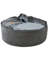 BONA Gray Round Cave Dog Bed| PETZWELCOME