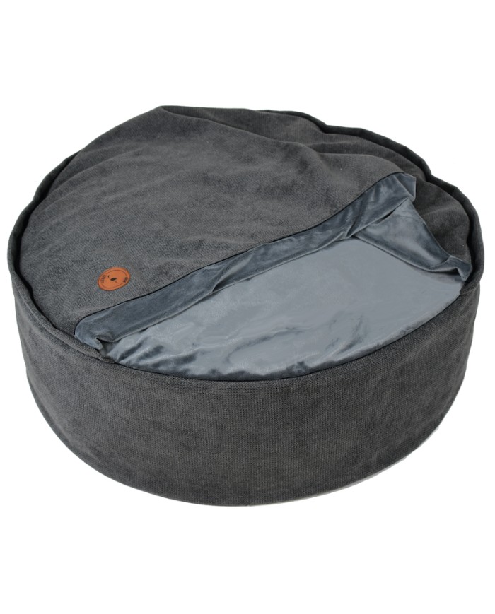 BONA Gray Round Cave Dog Bed| PETZWELCOME