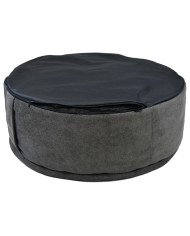 BONA Gray Round Cave Dog Bed| PETZWELCOME