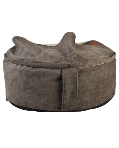BONA Brown Round Cave Dog Bed | PETZWELCOME