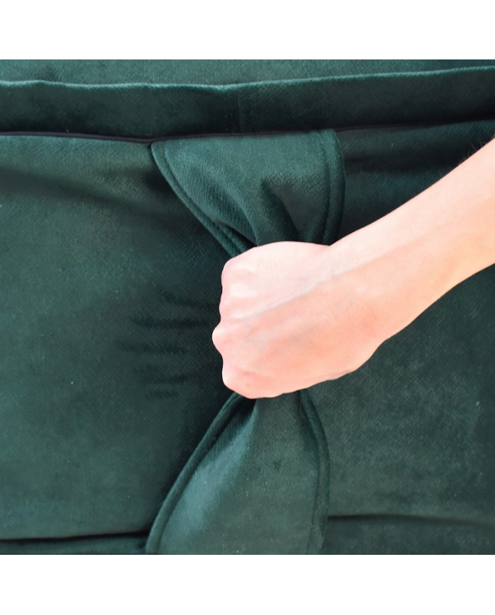 BONA green round cave dog bed | PETZWELCOME