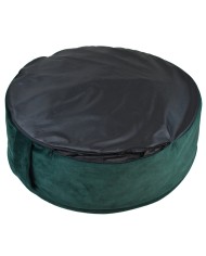 BONA green round cave dog bed | PETZWELCOME