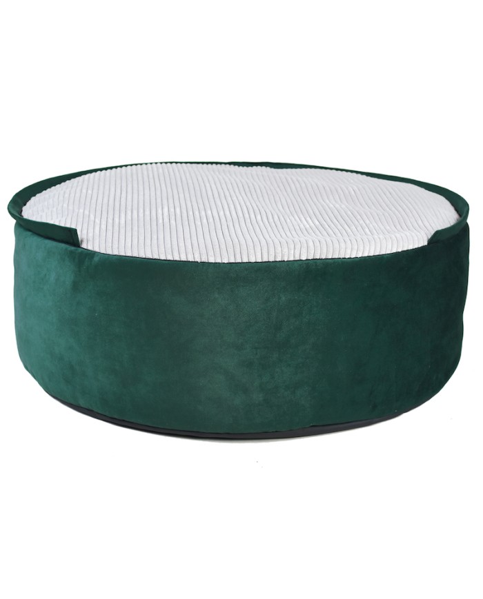 BONA green round cave dog bed | PETZWELCOME