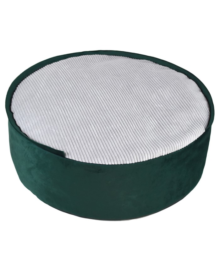 BONA green round cave dog bed | PETZWELCOME