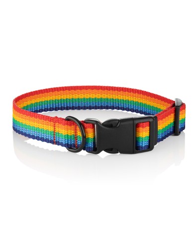Adjustable Rainbow Dog Collar | PETZWELCOME