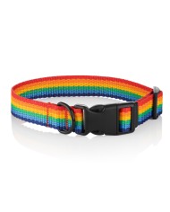 Adjustable Rainbow Dog Collar | PETZWELCOME