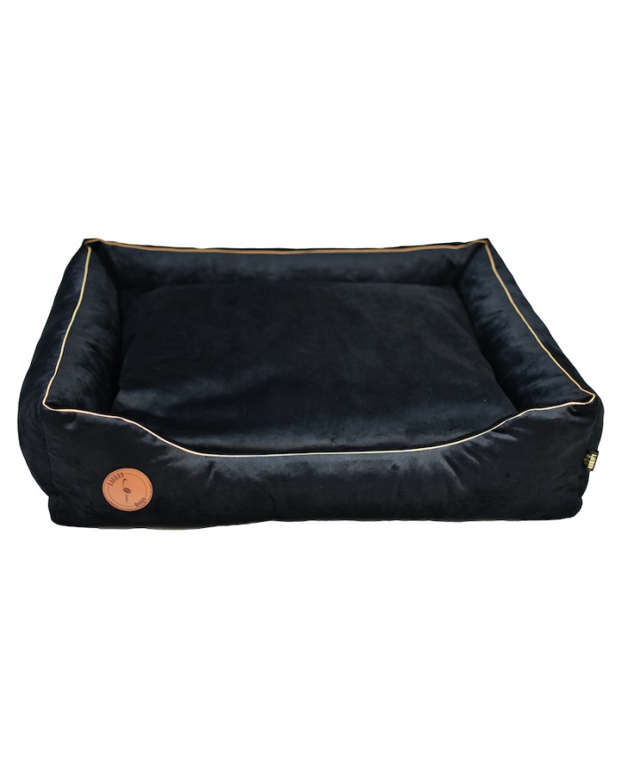 CEZAR Sofa Bed for Dogs or Cats Black Velvet | PETZWELCOME