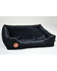 CEZAR Sofa Bed for Dogs or Cats Black Velvet | PETZWELCOME