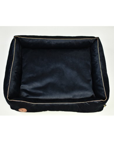 CEZAR Sofa Bed for Dogs or Cats Black Velvet | PETZWELCOME