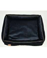 CEZAR Sofa Bed for Dogs or Cats Black Velvet | PETZWELCOME