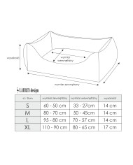 CEZAR Sofa Bed for Dogs or Cats Black Velvet | PETZWELCOME