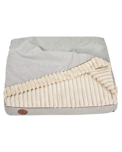 LUNA Beige Orthopedic Cave-Style Dog Bed | PETZWELCOME