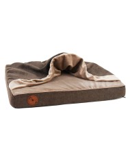 LUNA Brown Orthopedic Cave-Style Dog Bed | PETZWELCOME