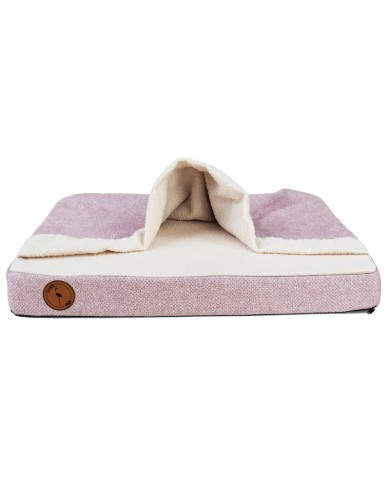 LUNA Pink Orthopedic Cave-Style Dog Bed | PETZWELCOME