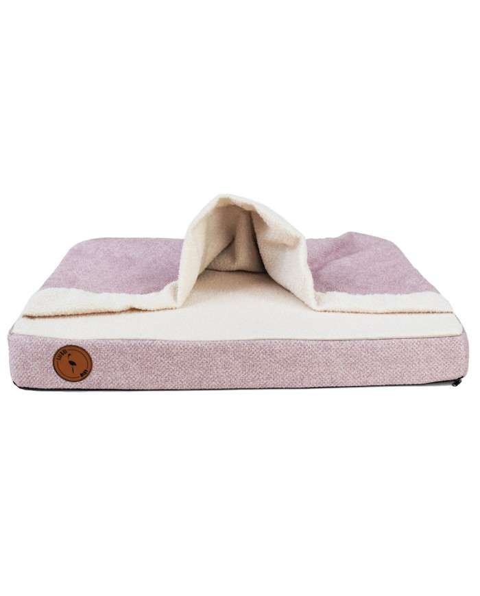 LUNA Pink Orthopedic Cave-Style Dog Bed | PETZWELCOME