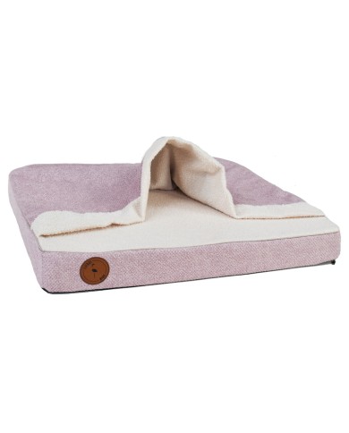 LUNA Pink Orthopedic Cave-Style Dog Bed | PETZWELCOME