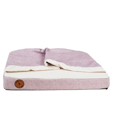 LUNA Pink Orthopedic Cave-Style Dog Bed | PETZWELCOME