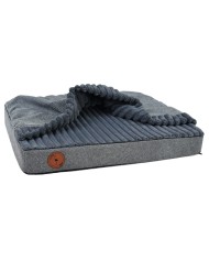 LUNA Grey Orthopedic Cave-Style Dog Bed | PETZWELCOME