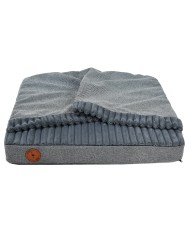LUNA Grey Orthopedic Cave-Style Dog Bed | PETZWELCOME