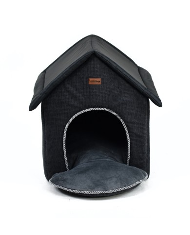 Stella Charcoal Pet House for Dogs and Cats | PETZWELCOME