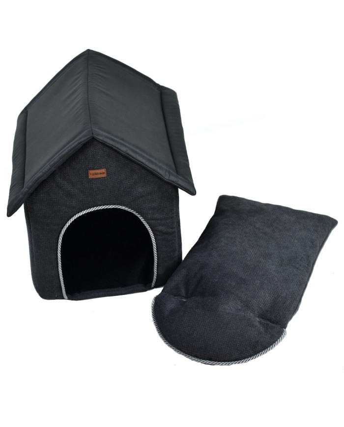 Stella Charcoal Pet House for Dogs and Cats | PETZWELCOME