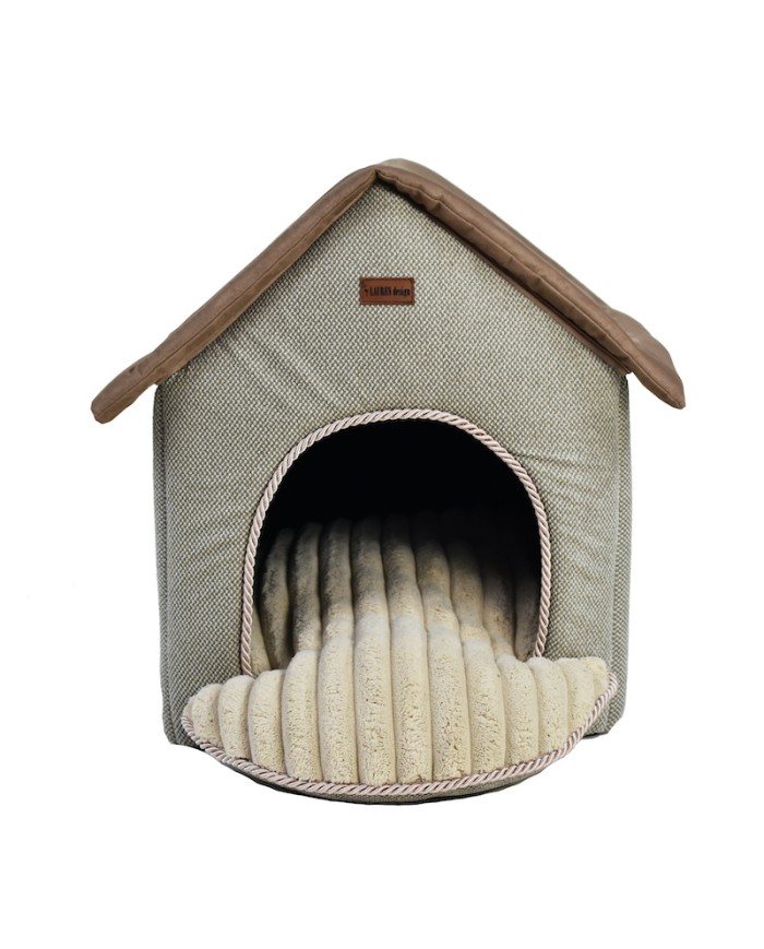 Stella Beige Pet House for Dogs and Cats | PETZWELCOME