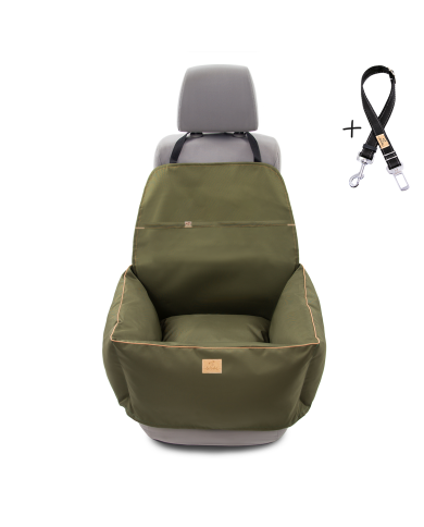 Fotelik samochodowy dla psa BeBobi ERO SOFT oliwka | BeBobi | PETZWELCOME