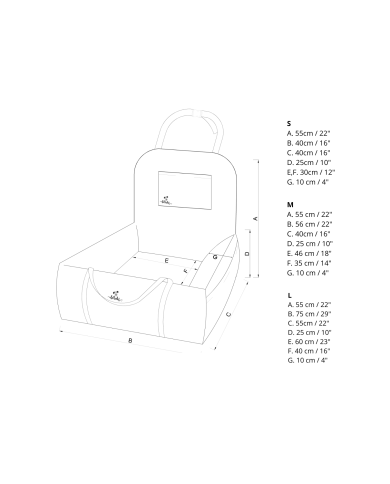 Dog Car Booster Seat waterproof beige velvet | Bebobi | PETZWELCOME