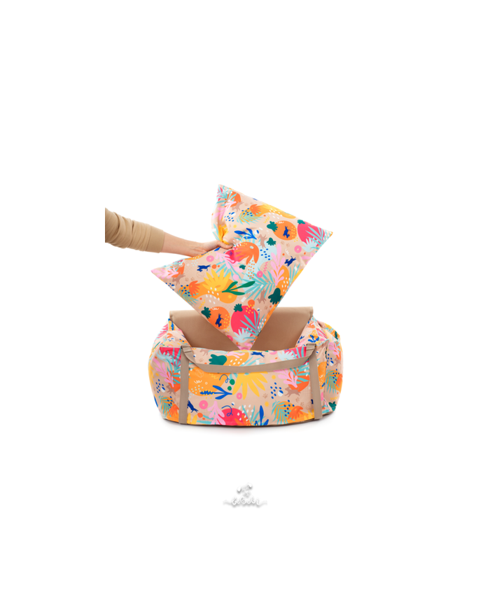 Dog Car Booster Seat waterproof beige velvet | Bebobi | PETZWELCOME